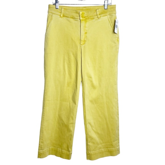 Kut from the Kloth Pants - KUT From The Kloth Charlotte Wide Leg Crop Pants In Dandelion Size 10